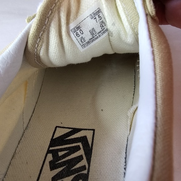 Vans Old Skool Tan Suede Canvas Low Top Sneakers Shoes Women US 7.5 Mens US 6.0 - Picture 8 of 9